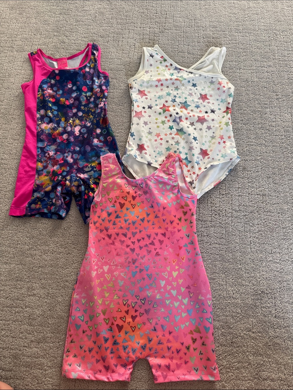 Bundle of 3 Girls Gymnastics Leotards